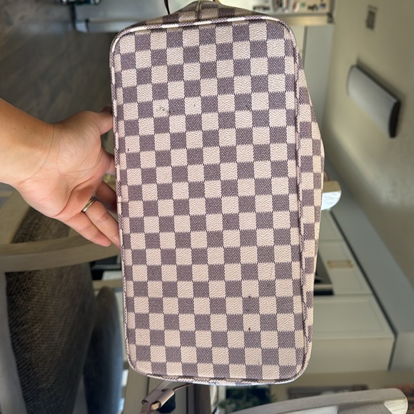 Daisy Rose cream checkered tote - Picture 5 of 9